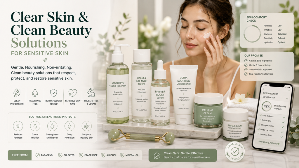 Clear Skin & Clean Beauty Solutions For A Natural Glow
