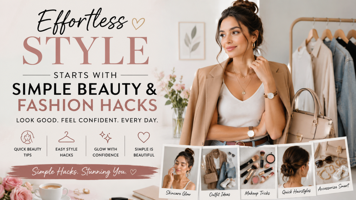 Effortless Style Starts with Simple Beauty & Fashion Hacks