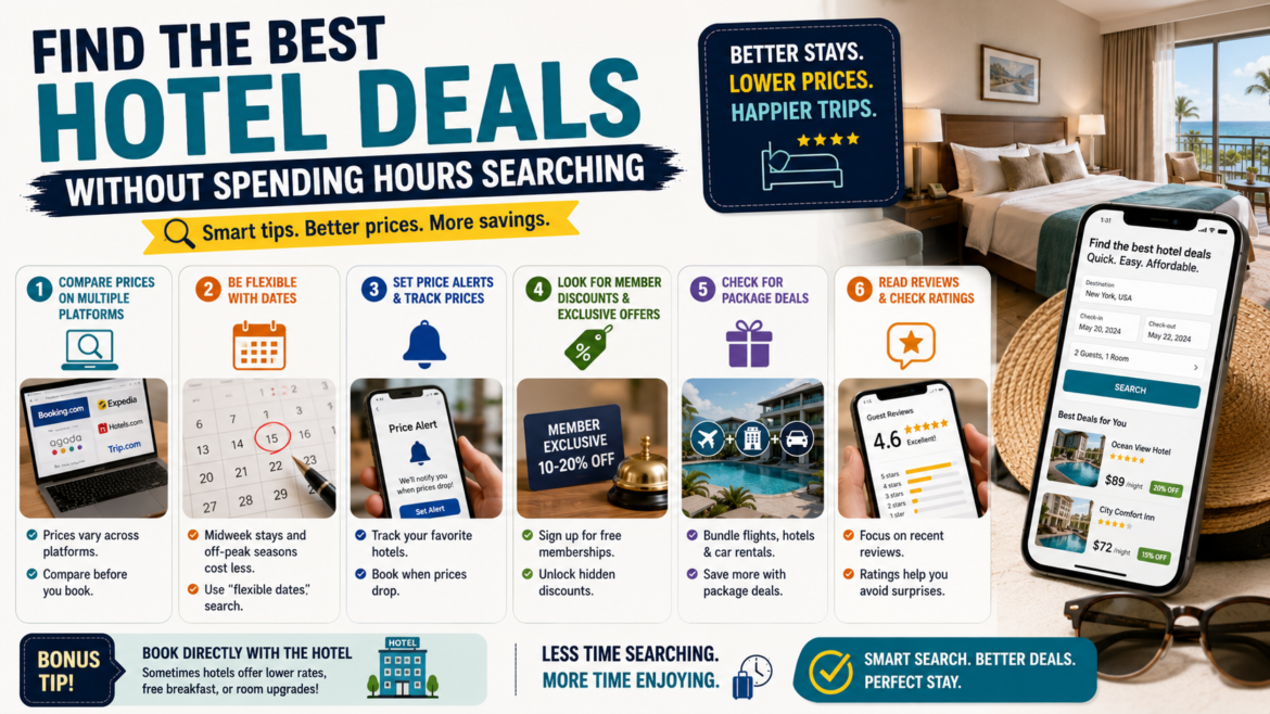 Find the Best Hotel Deals Without Spending Hours Searching